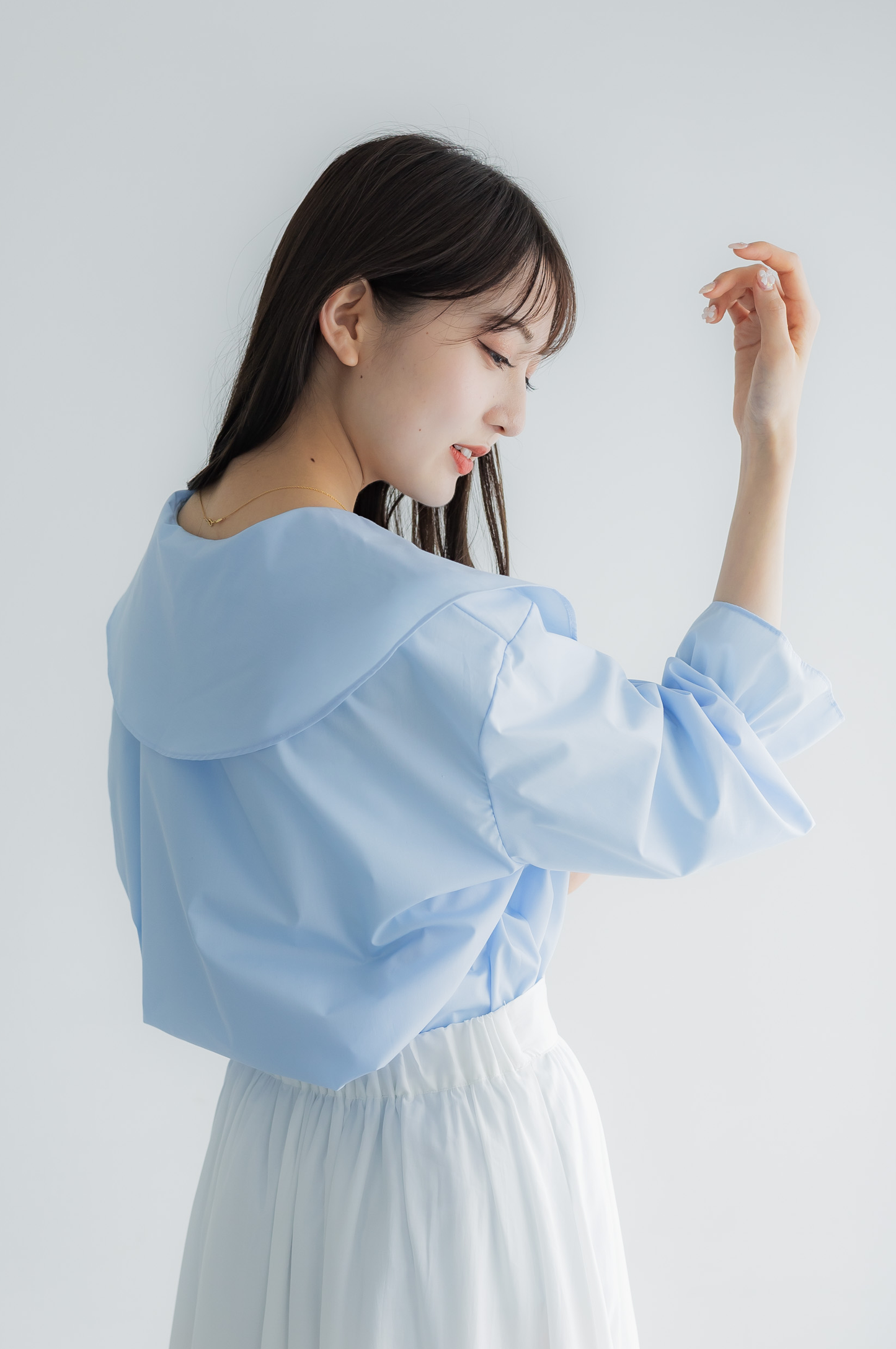 Ruffle frill blouse