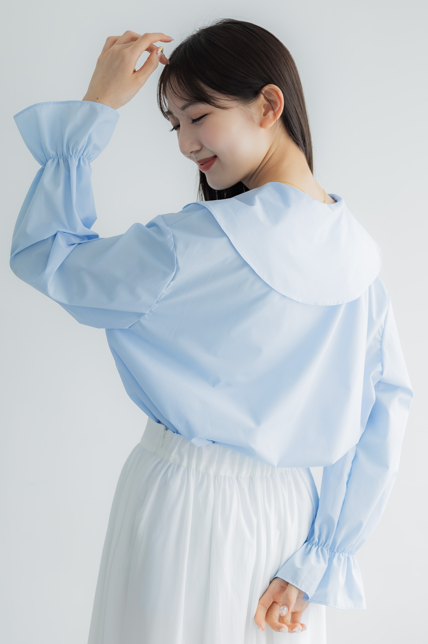 Ruffle frill blouse