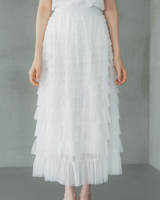 Tulle layered skirt