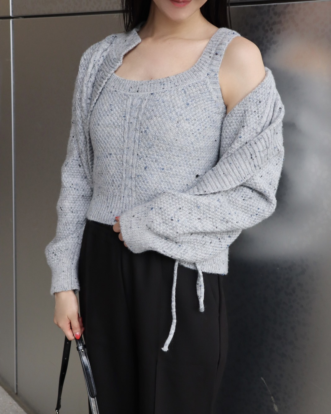 Cable knit ensemble