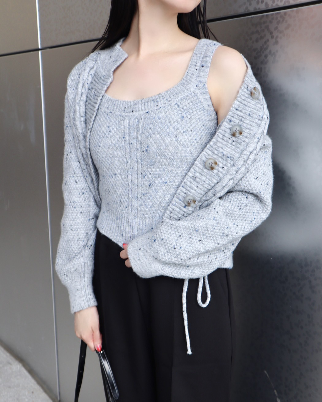 Cable knit ensemble