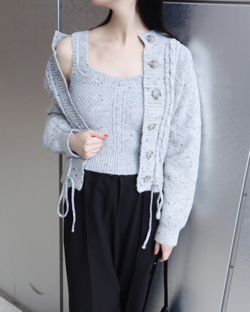 Cable knit ensemble